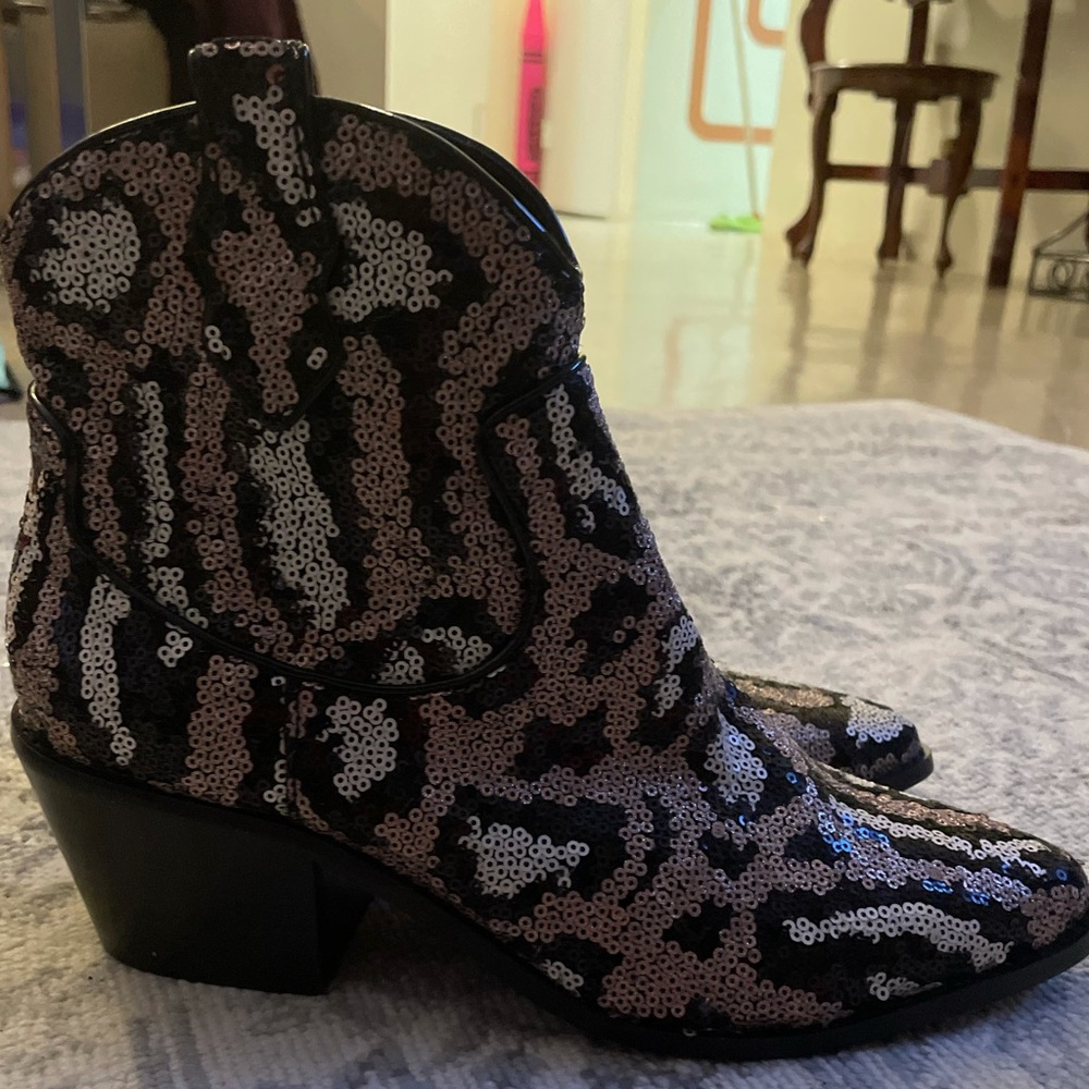 Betsey Johnson Sequin Boots